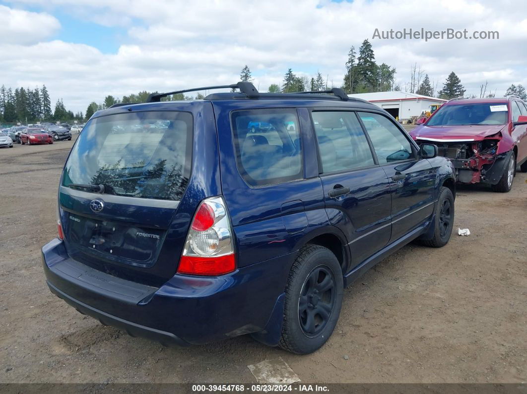 2006 Subaru Forester 2.5x Синий vin: JF1SG63636H721713