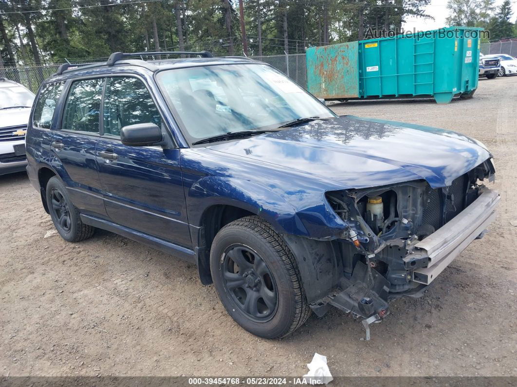 2006 Subaru Forester 2.5x Blue vin: JF1SG63636H721713