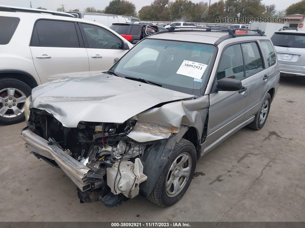 2006 Subaru Forester 2.5x Silver vin: JF1SG63656H713676