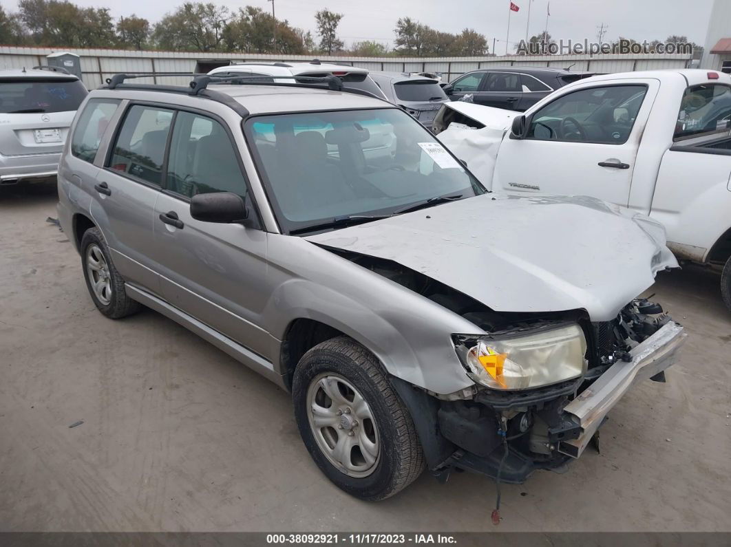 2006 Subaru Forester 2.5x Silver vin: JF1SG63656H713676