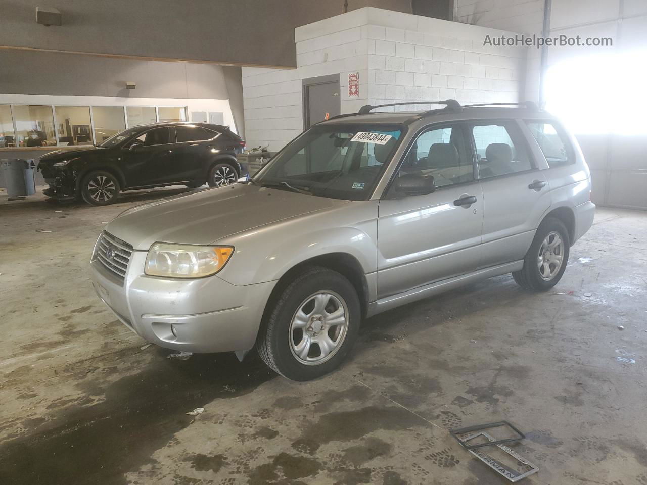 2006 Subaru Forester 2.5x Silver vin: JF1SG63656H755457