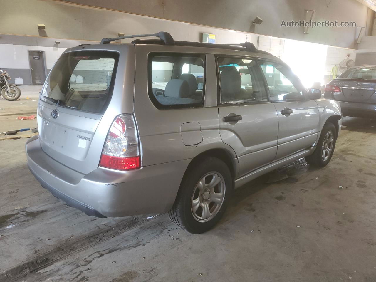 2006 Subaru Forester 2.5x Silver vin: JF1SG63656H755457