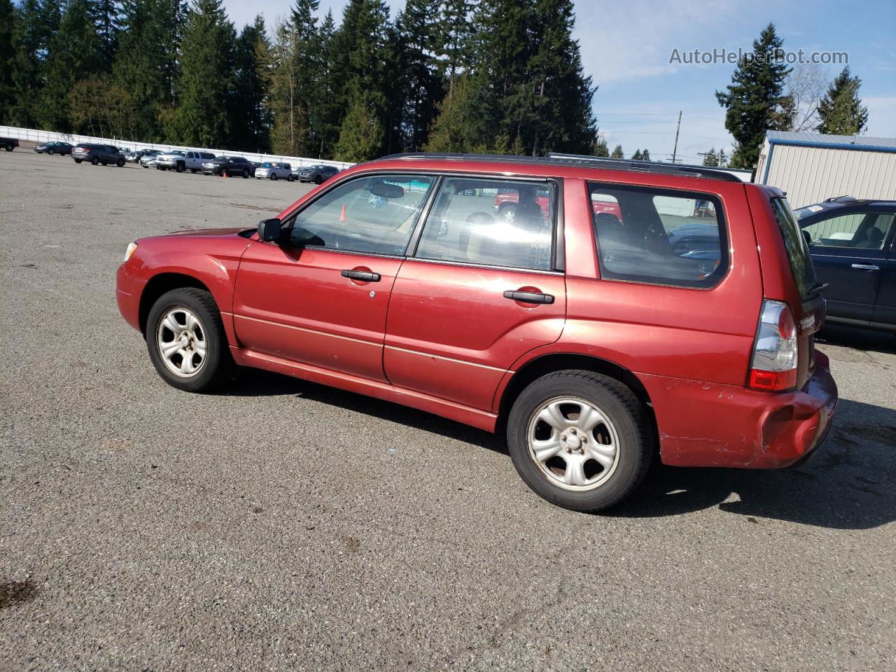 2006 Subaru Forester 2.5x Красный vin: JF1SG63676H709595