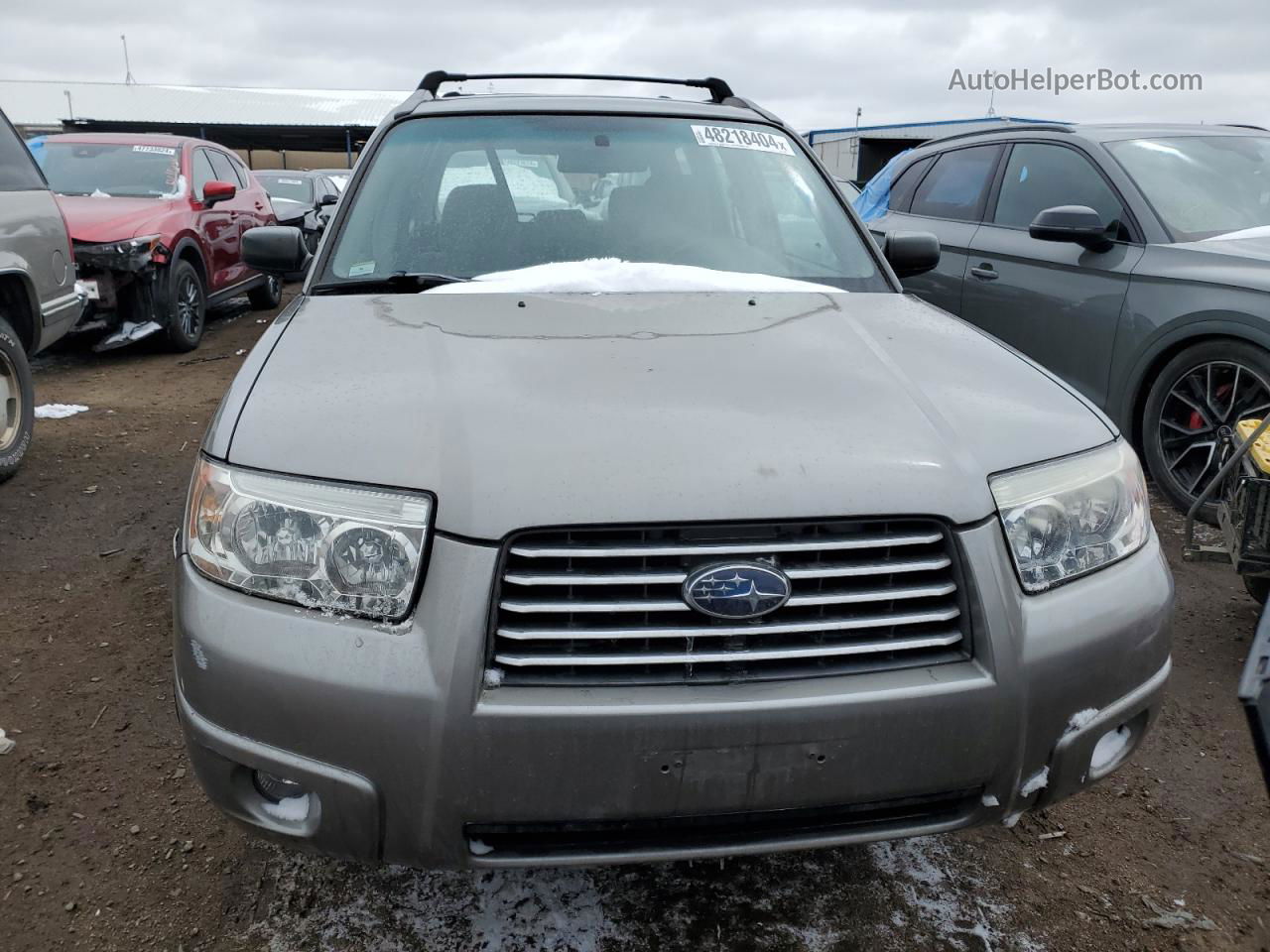 2006 Subaru Forester 2.5x Silver vin: JF1SG63686H703837