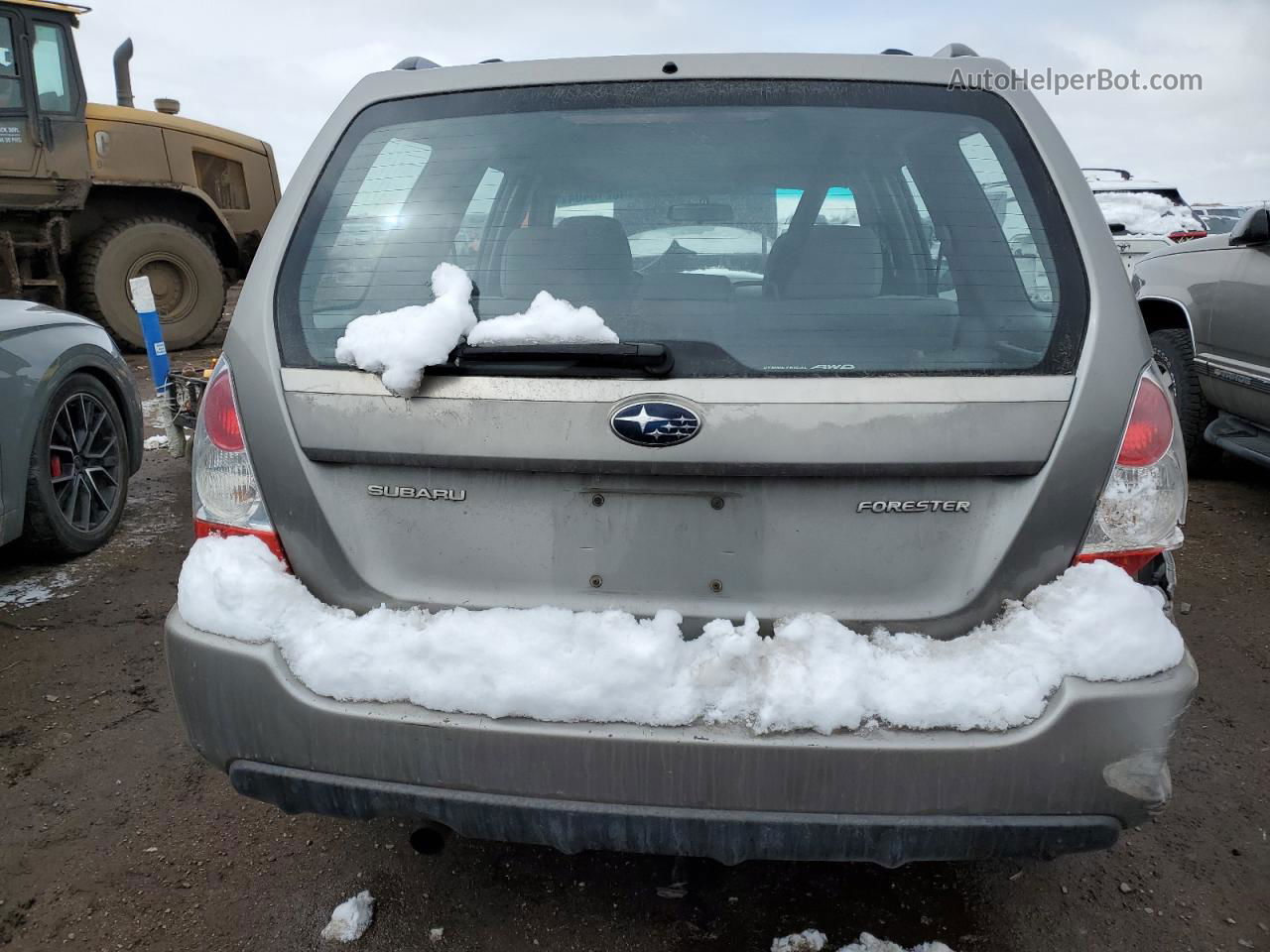 2006 Subaru Forester 2.5x Silver vin: JF1SG63686H703837