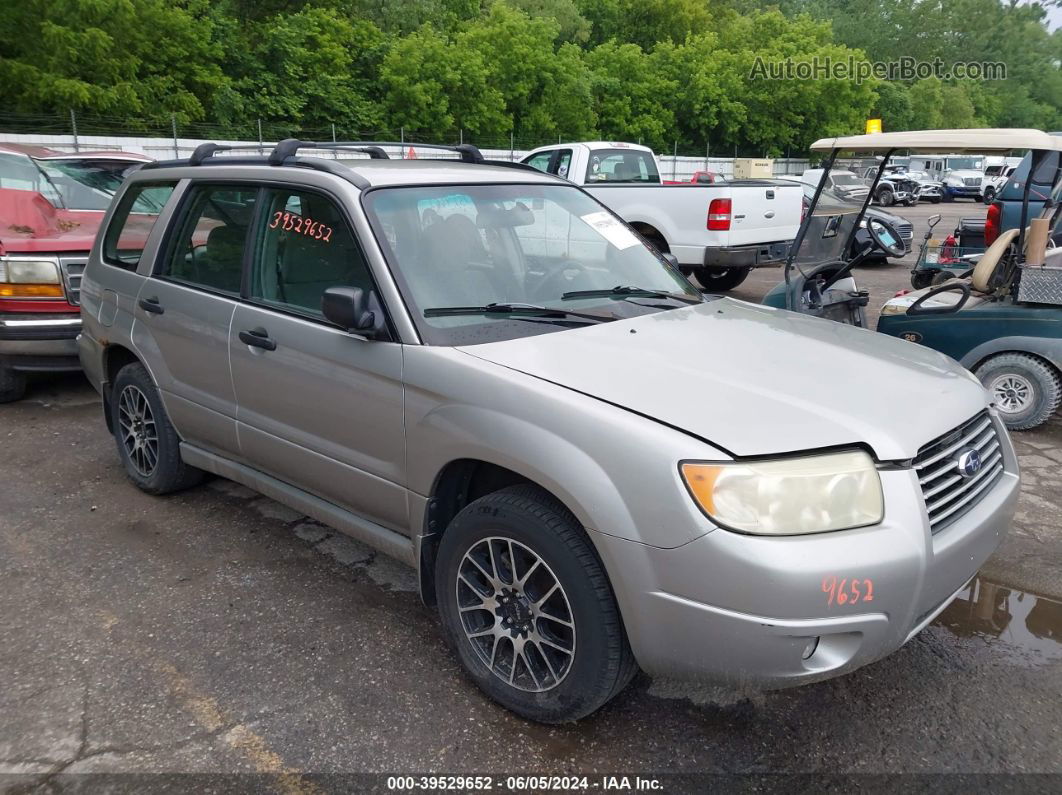 2006 Subaru Forester 2.5x Silver vin: JF1SG63686H719410