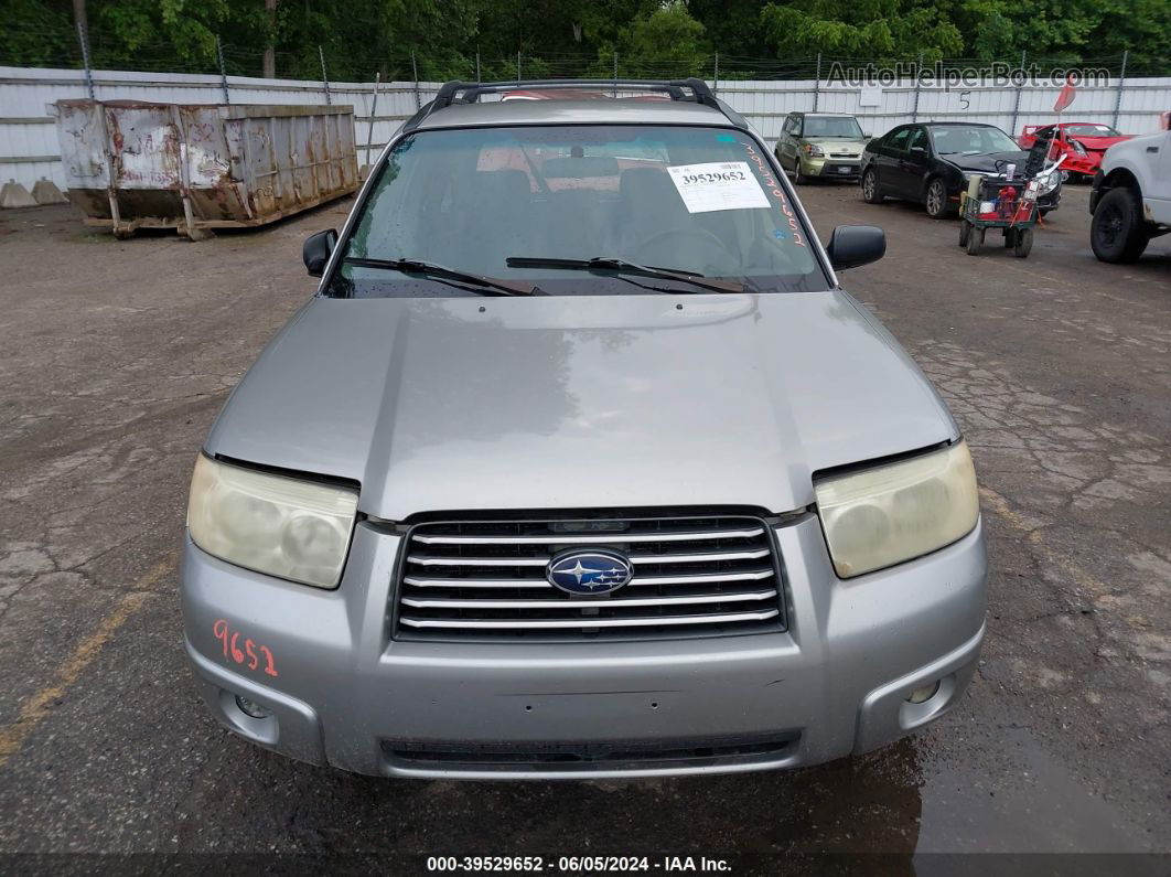 2006 Subaru Forester 2.5x Silver vin: JF1SG63686H719410