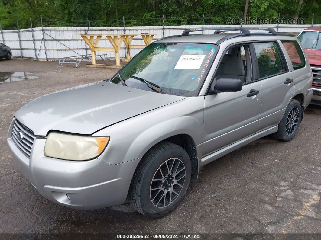 2006 Subaru Forester 2.5x Silver vin: JF1SG63686H719410