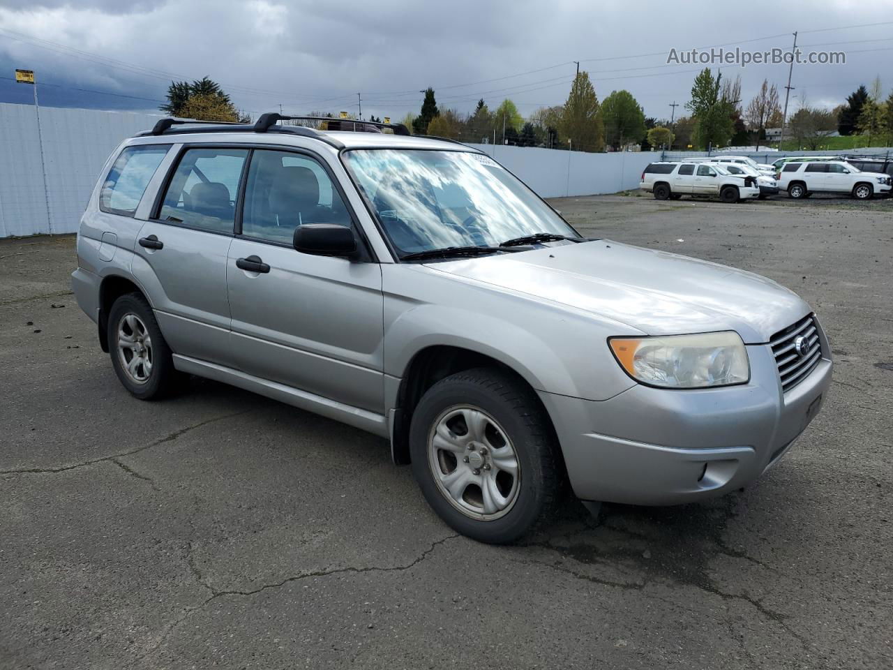 2006 Subaru Forester 2.5x Silver vin: JF1SG63696H721618