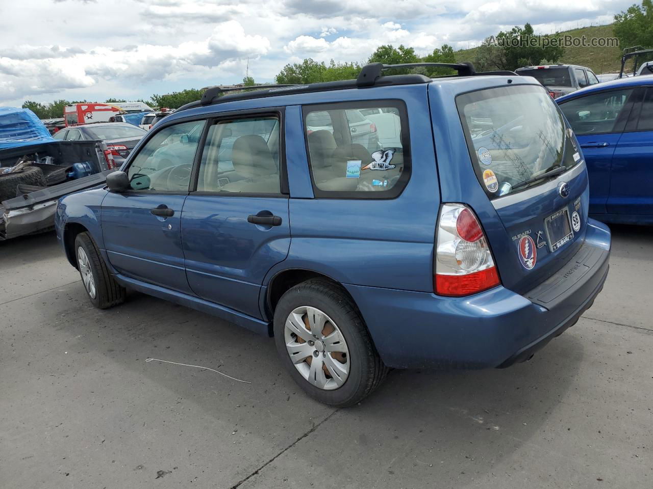 2009 Subaru Forester 2.5x Blue vin: JF1SG636X8H730265