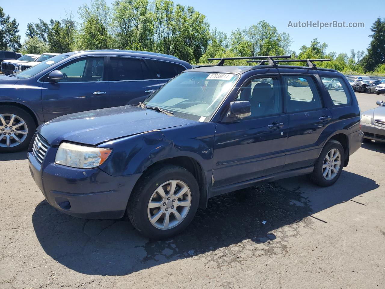 2006 Subaru Forester 2.5x Premium Blue vin: JF1SG65626G723925