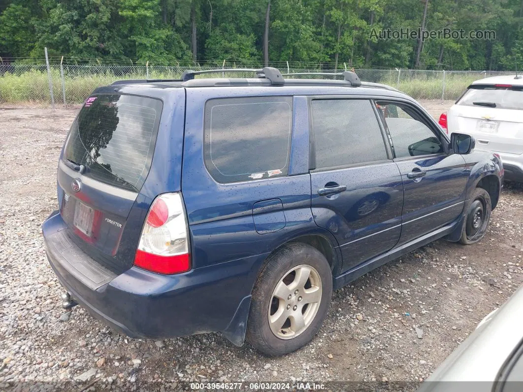 2006 Subaru Forester 2.5x Blue vin: JF1SG65656H716221