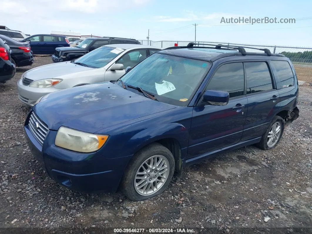 2006 Subaru Forester 2.5x Blue vin: JF1SG65656H716221