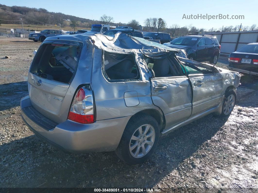 2006 Subaru Forester 2.5x Silver vin: JF1SG65676H741637