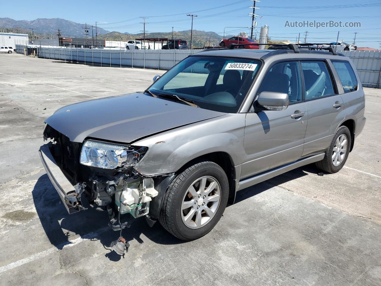 2006 Subaru Forester 2.5x Premium Серый vin: JF1SG65686H718268