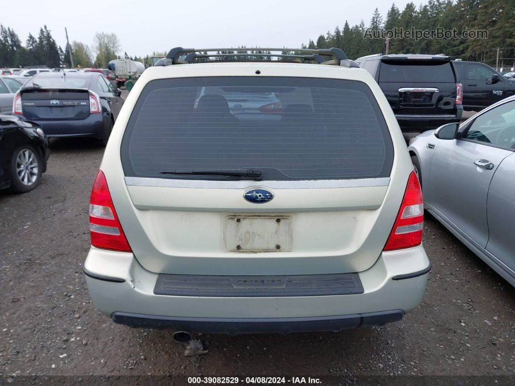 2006 Subaru Forester 2.5x Silver vin: JF1SG656X6H744709