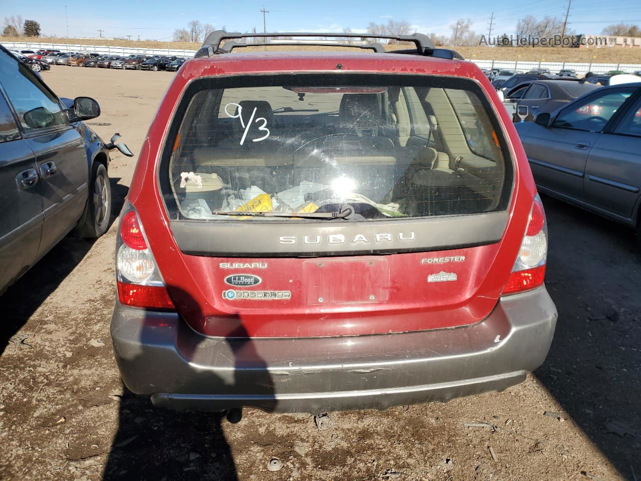 2006 Subaru Forester 2.5x Ll Bean Красный vin: JF1SG67626H748721