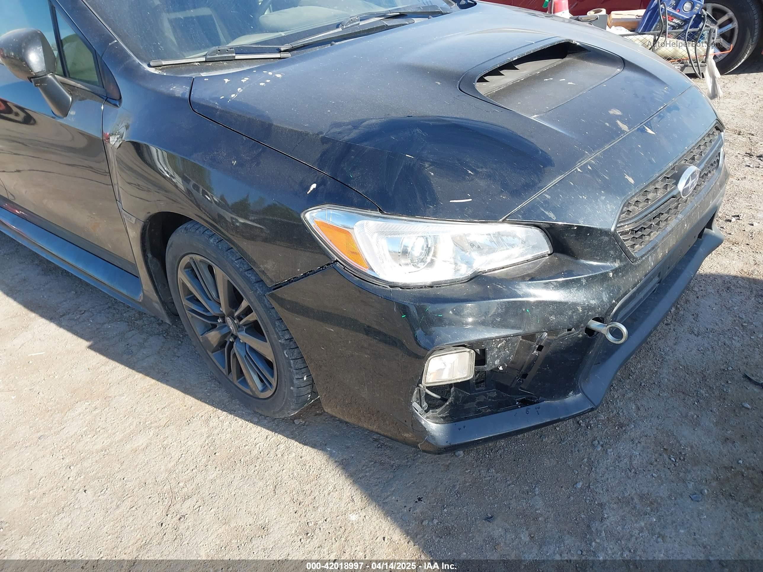 2018 Subaru Wrx   Black vin: JF1VA1A60J9838849