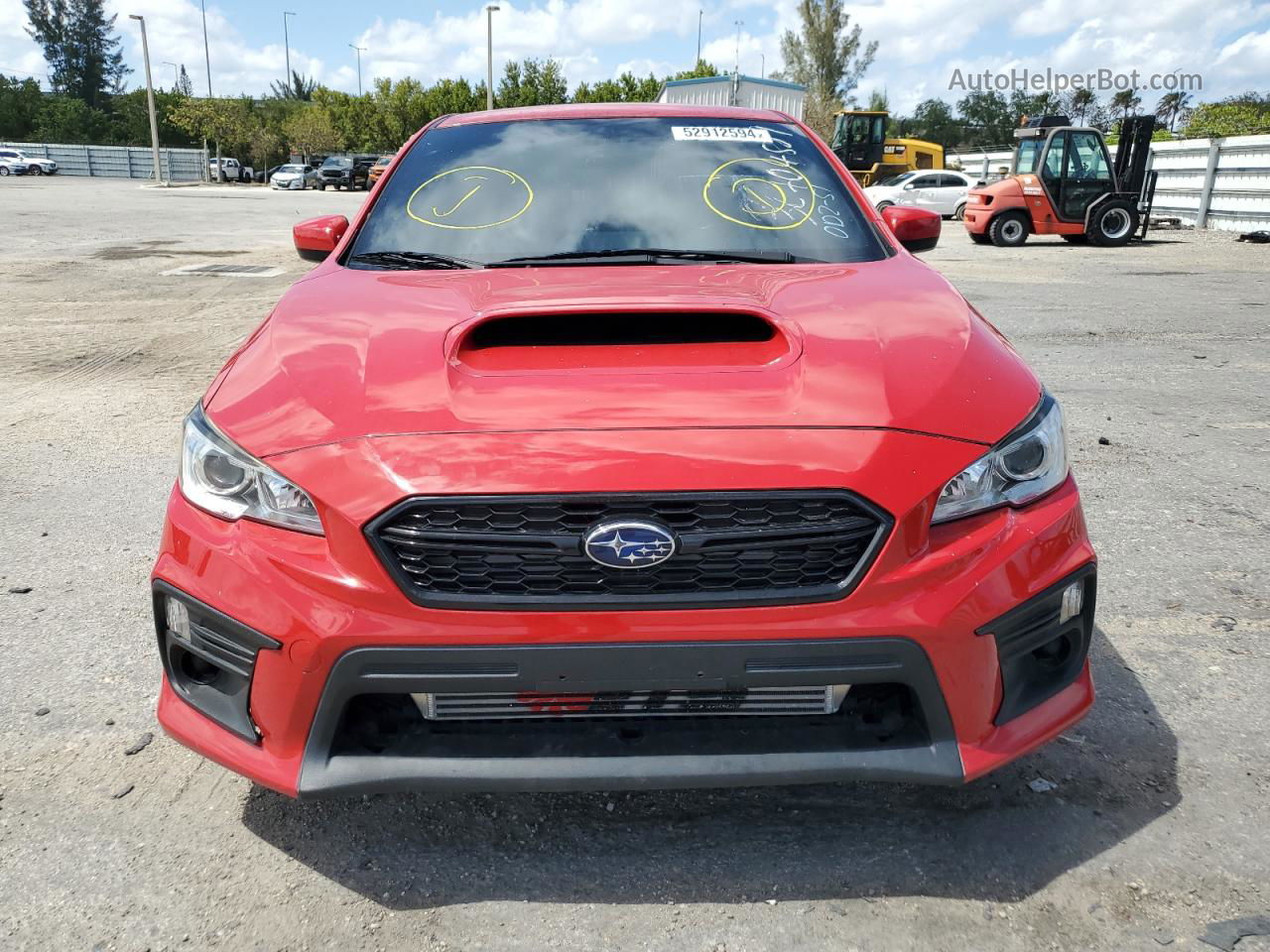 2018 Subaru Wrx Red vin: JF1VA1A61J9824927