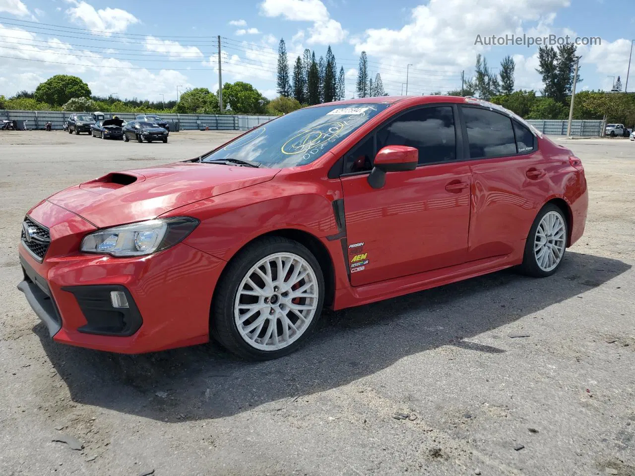 2018 Subaru Wrx Red vin: JF1VA1A61J9824927