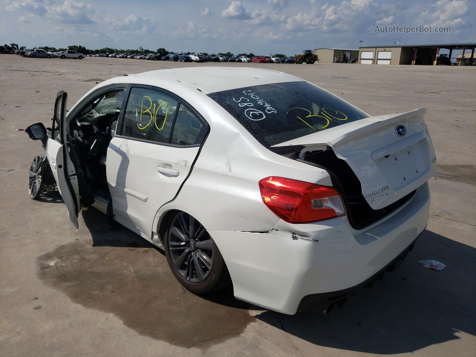 2020 Subaru Wrx White vin: JF1VA1A61L9831198