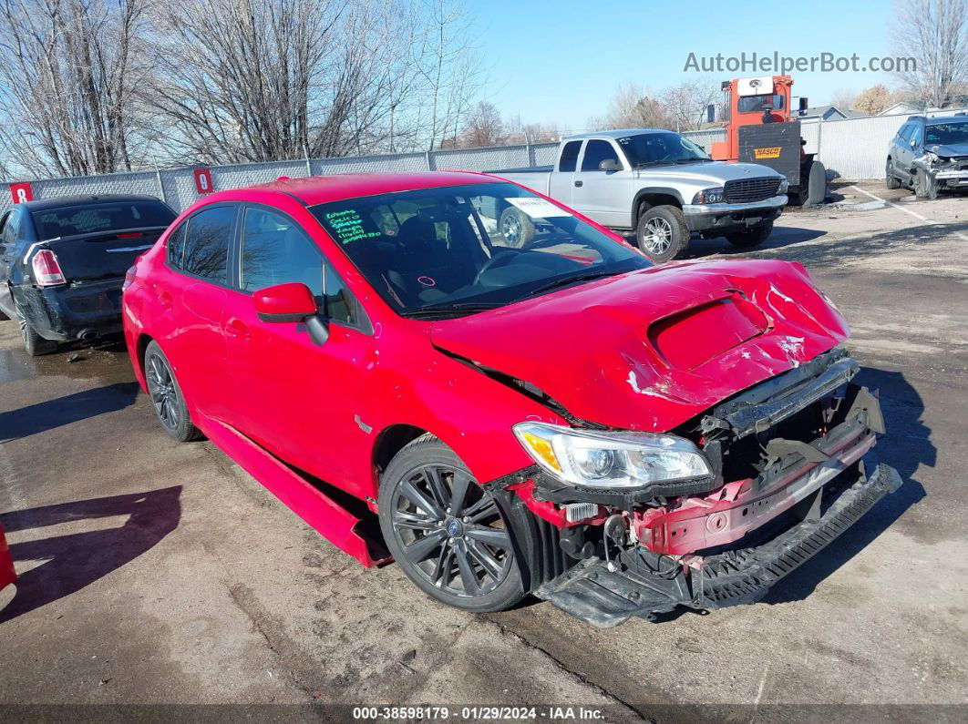 2018 Subaru Wrx   Red vin: JF1VA1A65J9820492