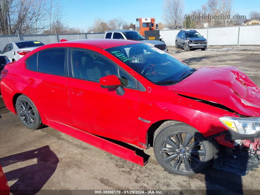 2018 Subaru Wrx   Red vin: JF1VA1A65J9820492