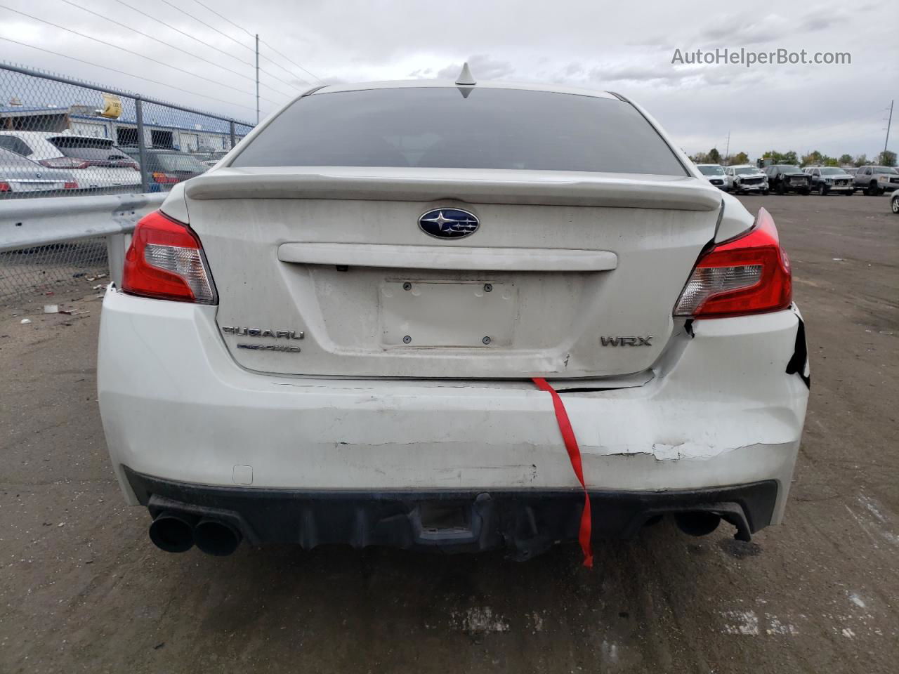 2020 Subaru Wrx  White vin: JF1VA1A65L9833178