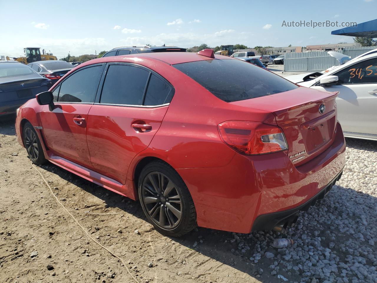 2018 Subaru Wrx  Красный vin: JF1VA1A67J9817996