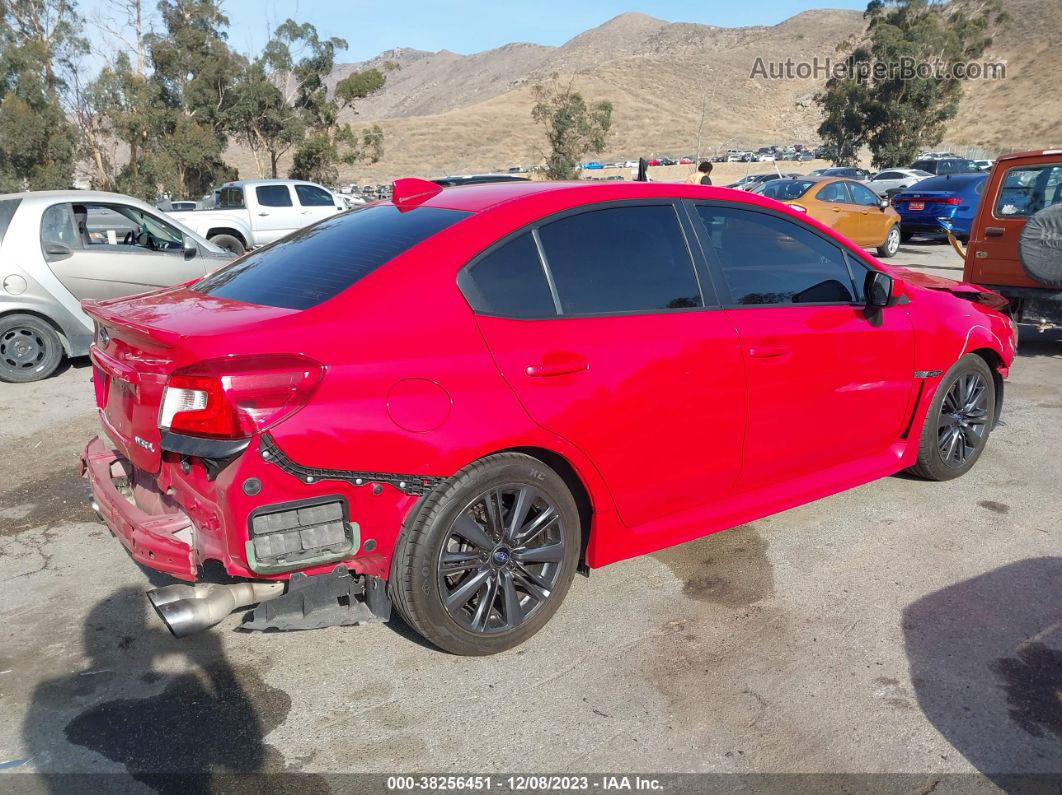 2018 Subaru Wrx   Red vin: JF1VA1A6XJ9816874