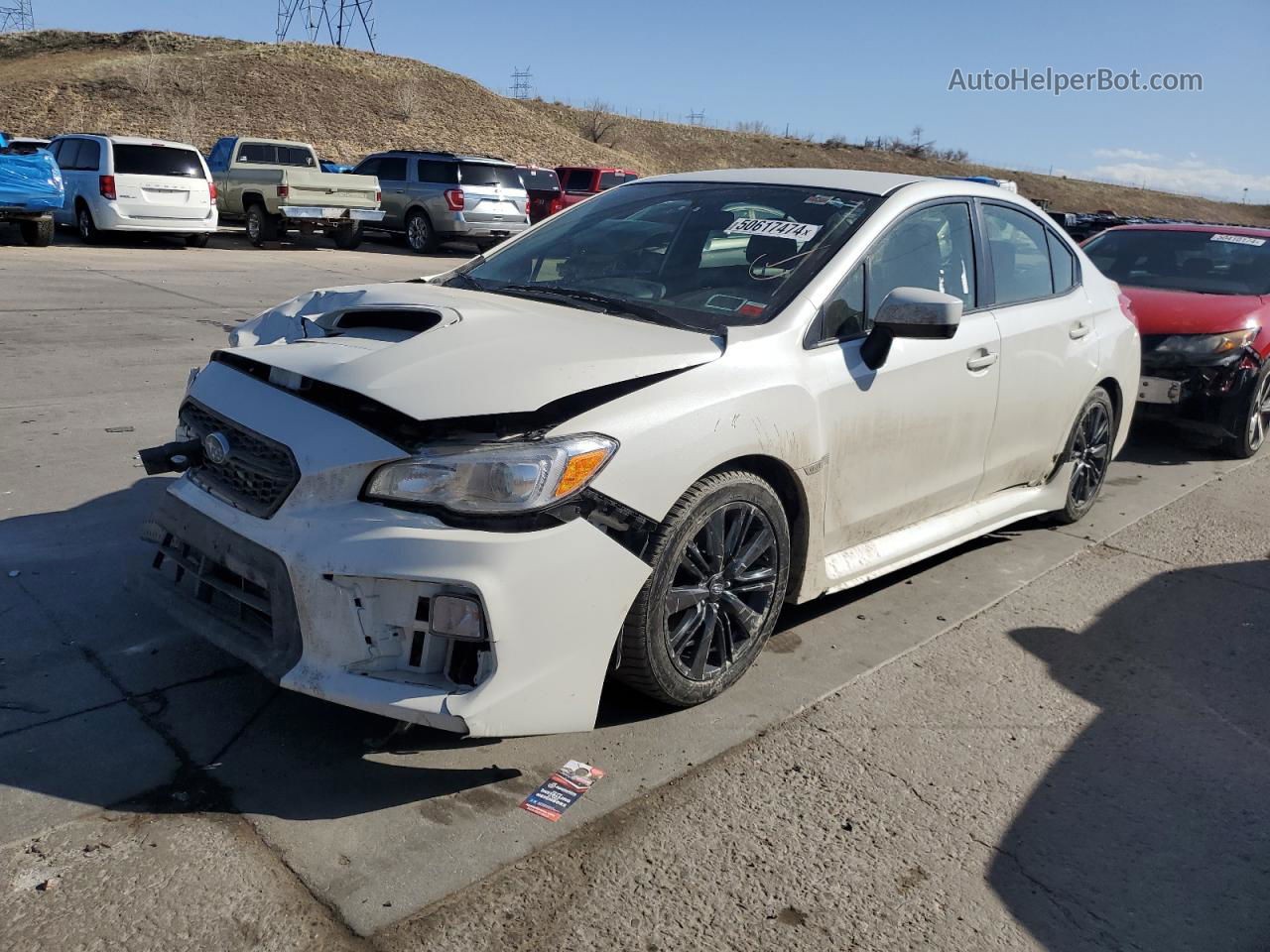 2020 Subaru Wrx  White vin: JF1VA1A6XL9817235