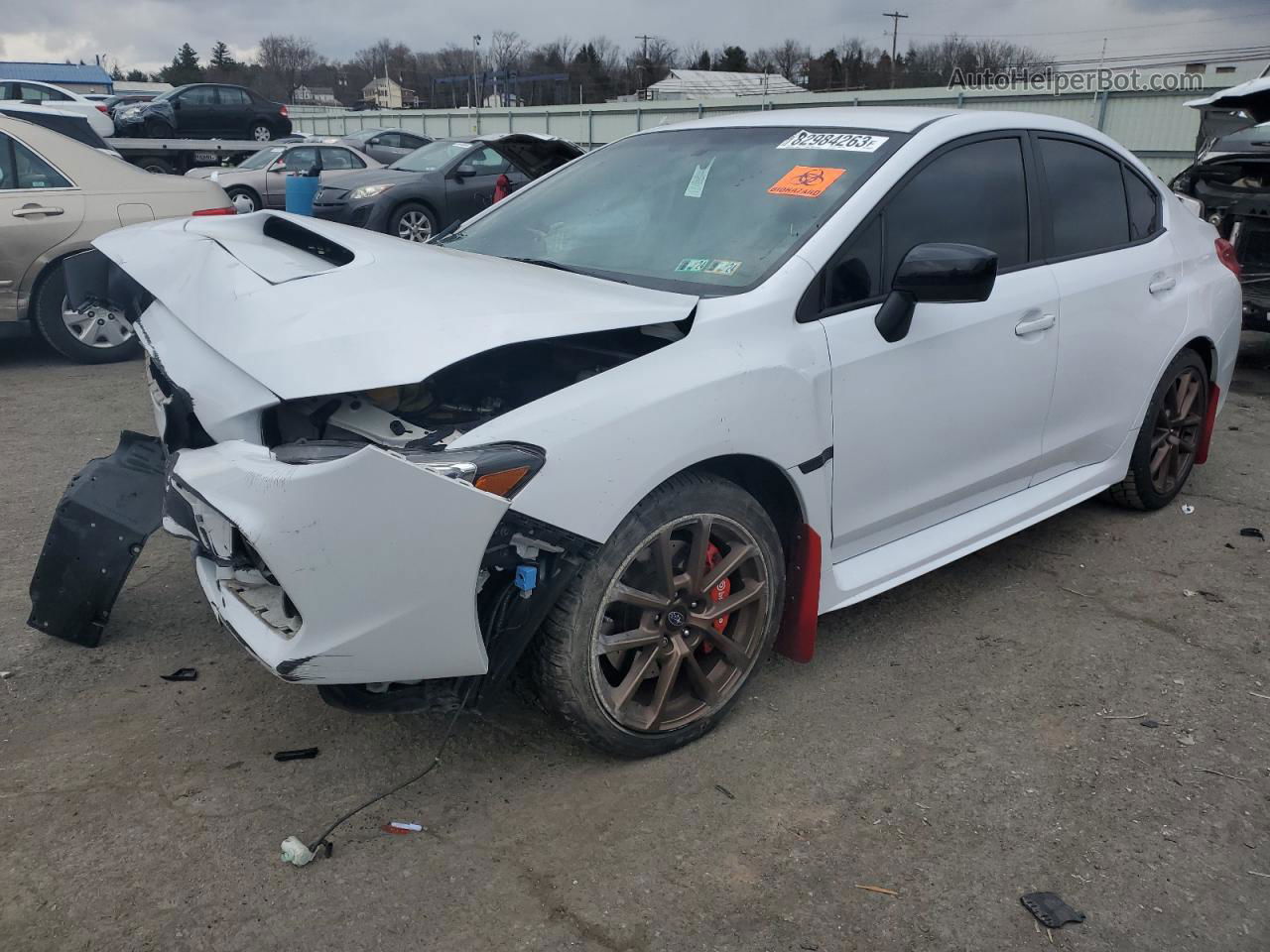 2020 Subaru Wrx Premium White vin: JF1VA1B61L9810852