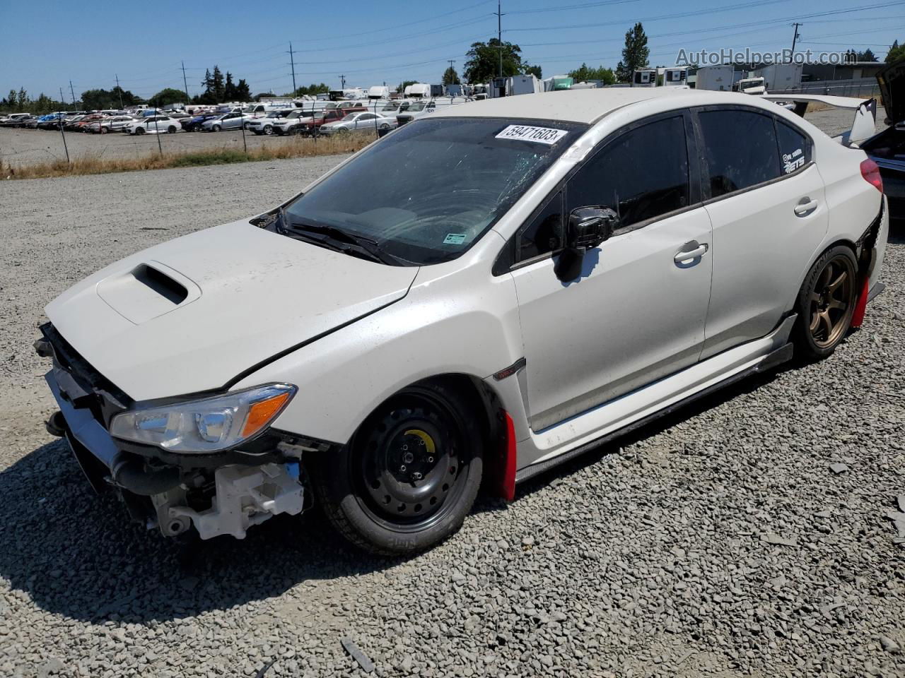 2020 Subaru Wrx Premium White vin: JF1VA1B62L9828180