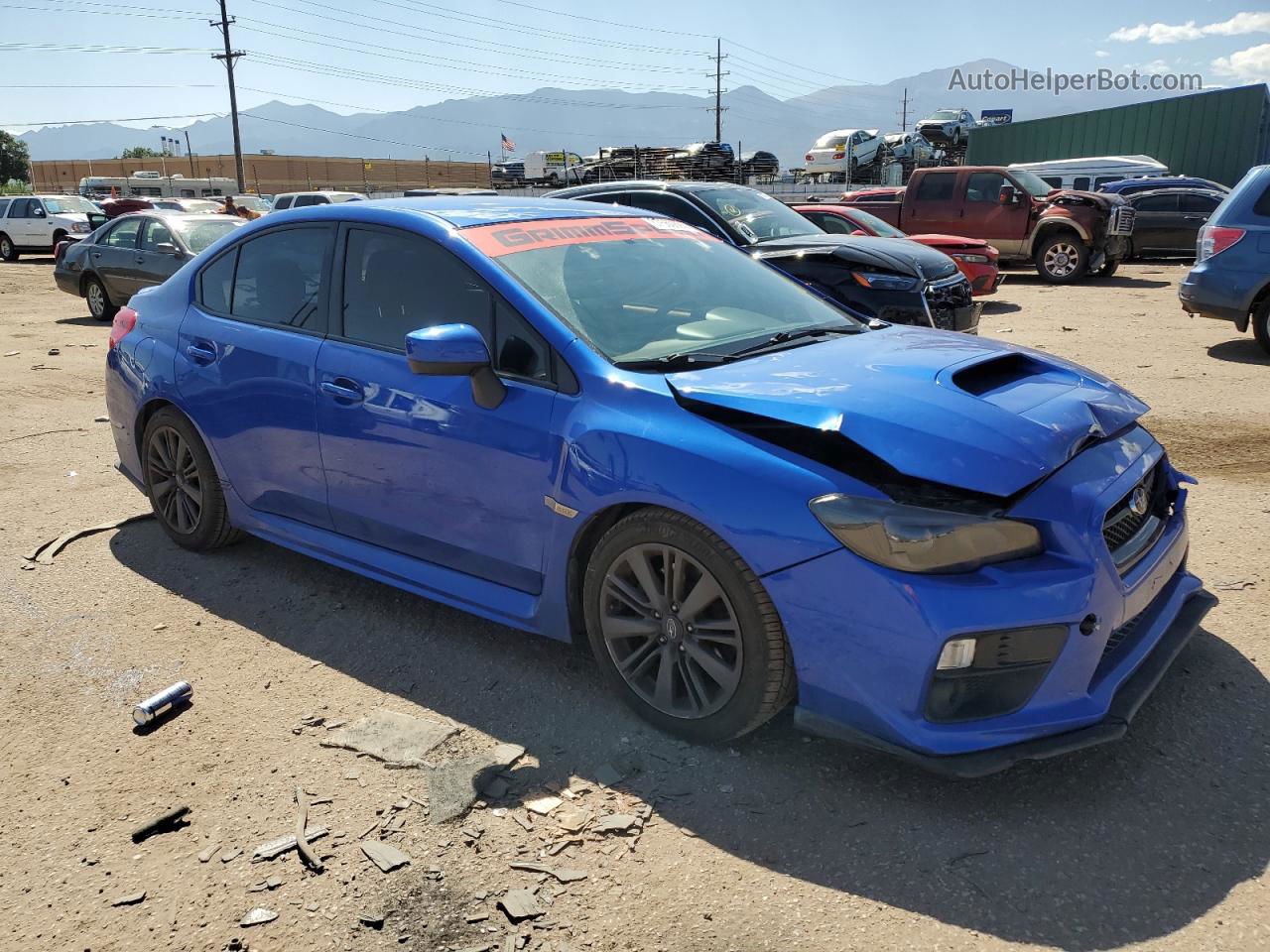 2017 Subaru Wrx  Blue vin: JF1VA1B63H9830480