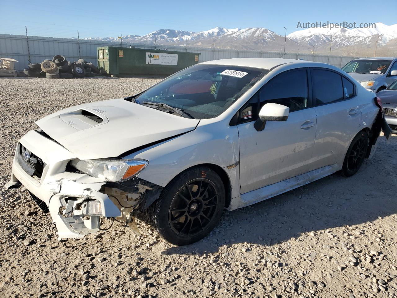 2017 Subaru Wrx  White vin: JF1VA1B64H9805250