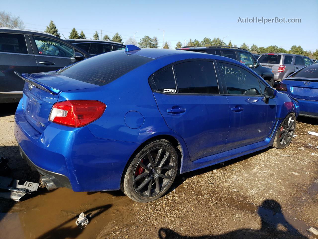 2020 Subaru Wrx Premium Blue vin: JF1VA1B64L9829590