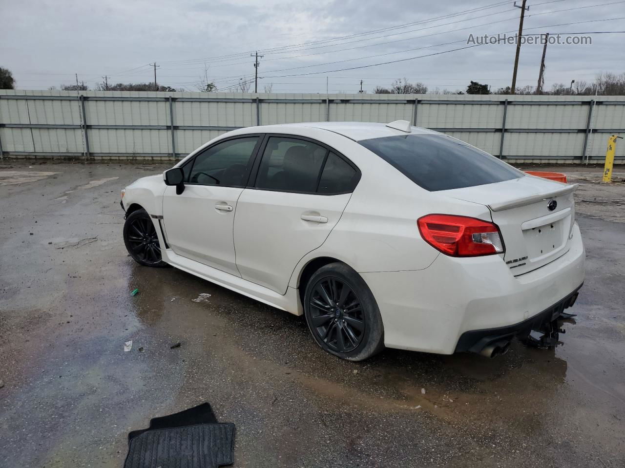 2017 Subaru Wrx  White vin: JF1VA1B65H9839441