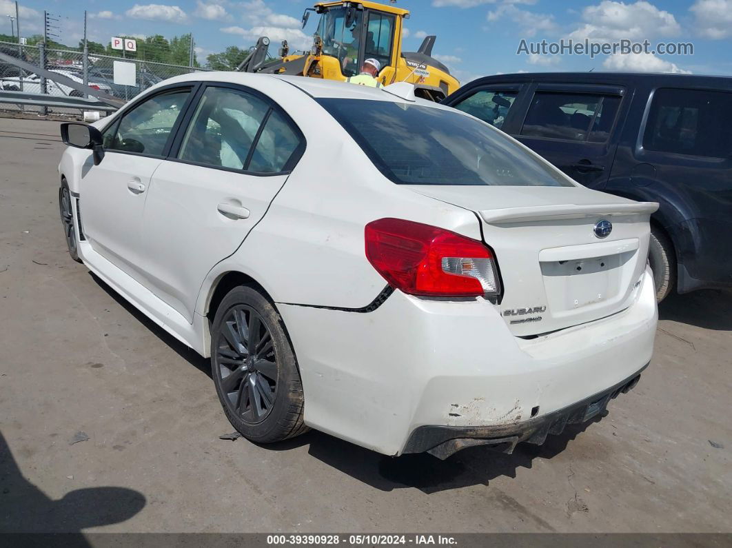 2017 Subaru Wrx   White vin: JF1VA1B66H9808862