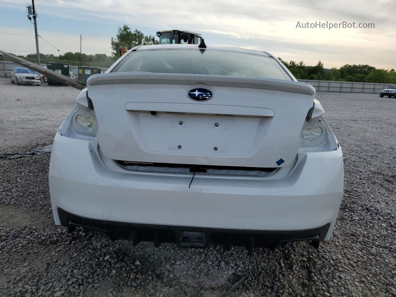 2018 Subaru Wrx  White vin: JF1VA1B66J9835484