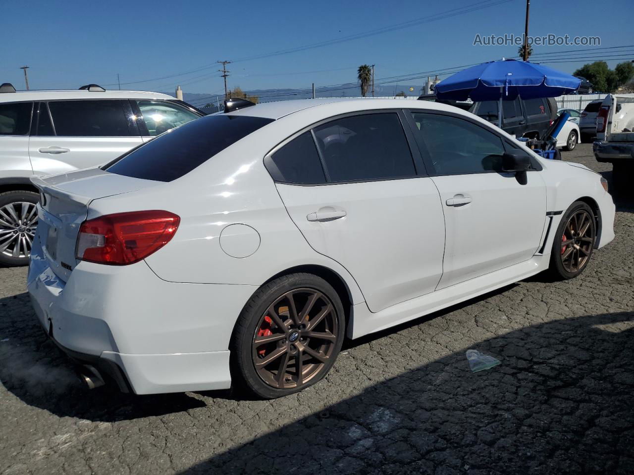 2020 Subaru Wrx Premium White vin: JF1VA1B67L9811374