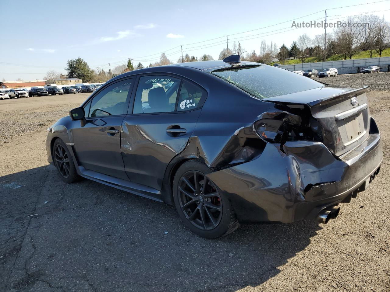 2018 Subaru Wrx  Charcoal vin: JF1VA1B69J9829355