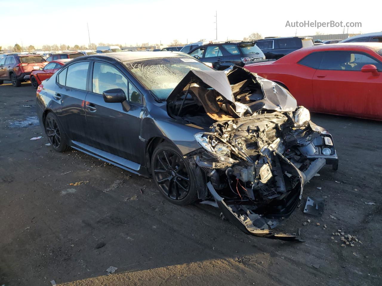 2018 Subaru Wrx Premium Gray vin: JF1VA1C60J8816806