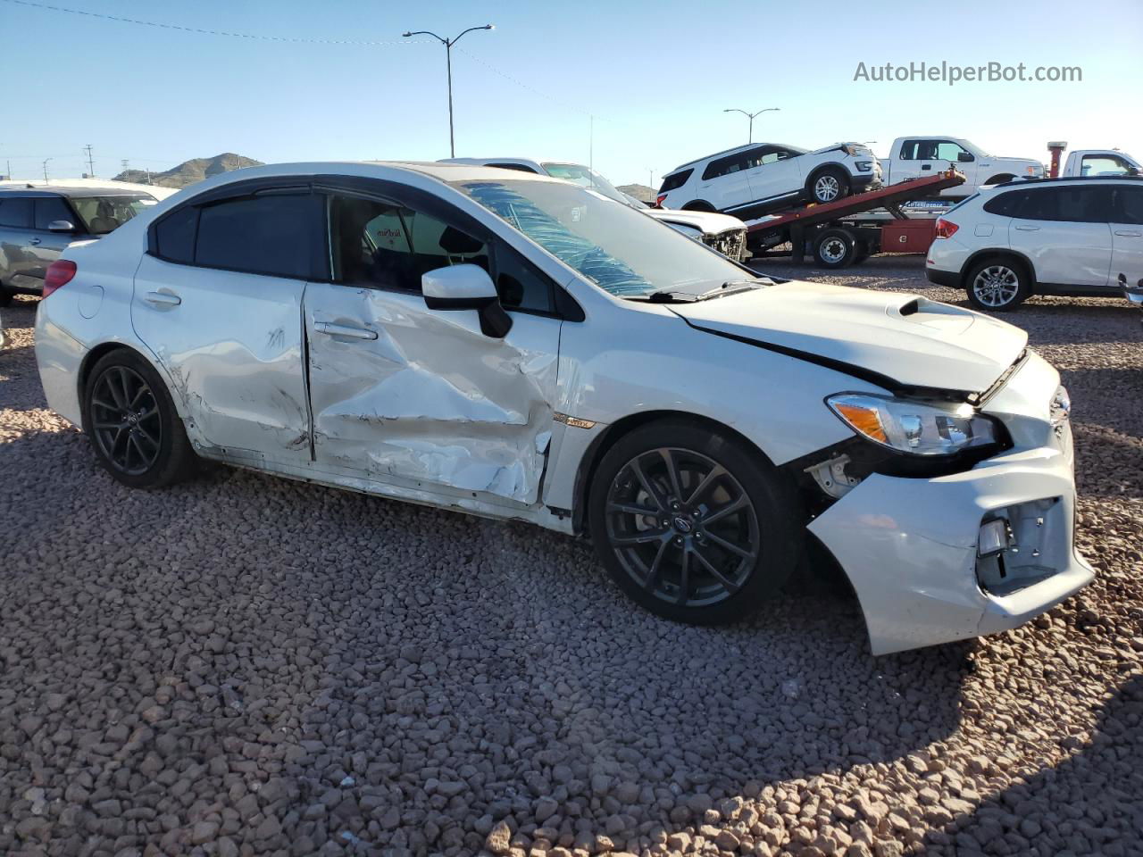 2018 Subaru Wrx Premium White vin: JF1VA1C60J8839700