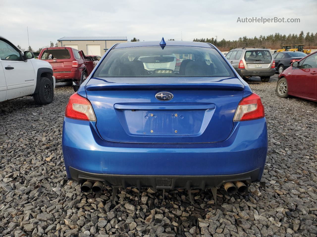 2018 Subaru Wrx Premium Blue vin: JF1VA1C60J9819425