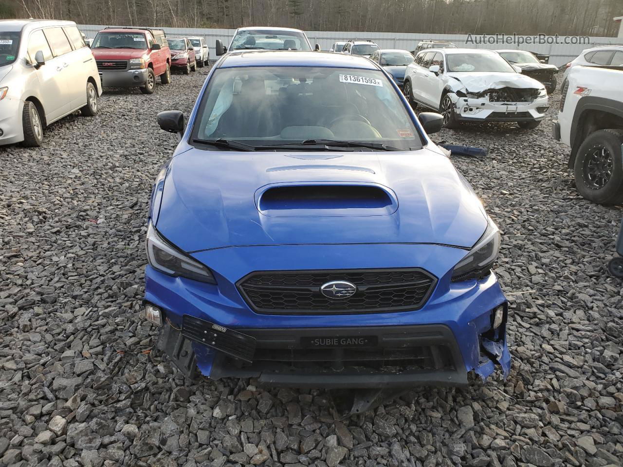 2018 Subaru Wrx Premium Blue vin: JF1VA1C60J9819425