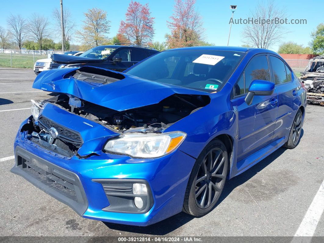 2018 Subaru Wrx Premium Blue vin: JF1VA1C60J9828142