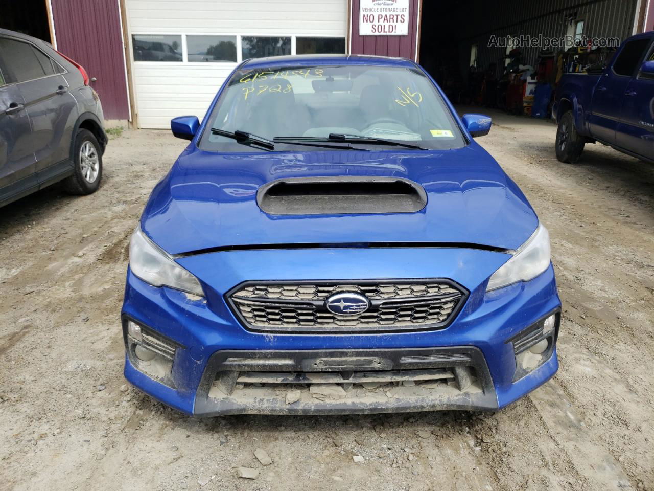 2018 Subaru Wrx Premium Blue vin: JF1VA1C60J9835155