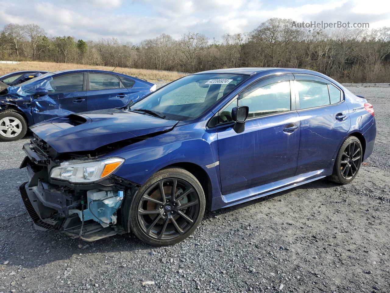 2021 Subaru Wrx Premium Blue vin: JF1VA1C60M9807764