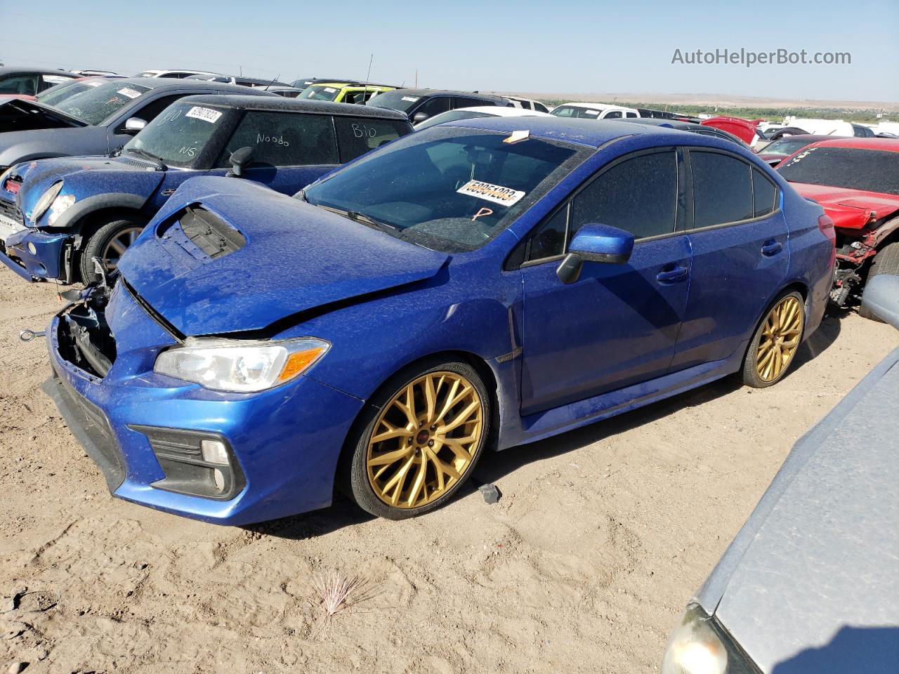 2021 Subaru Wrx Premium Blue vin: JF1VA1C60M9817503