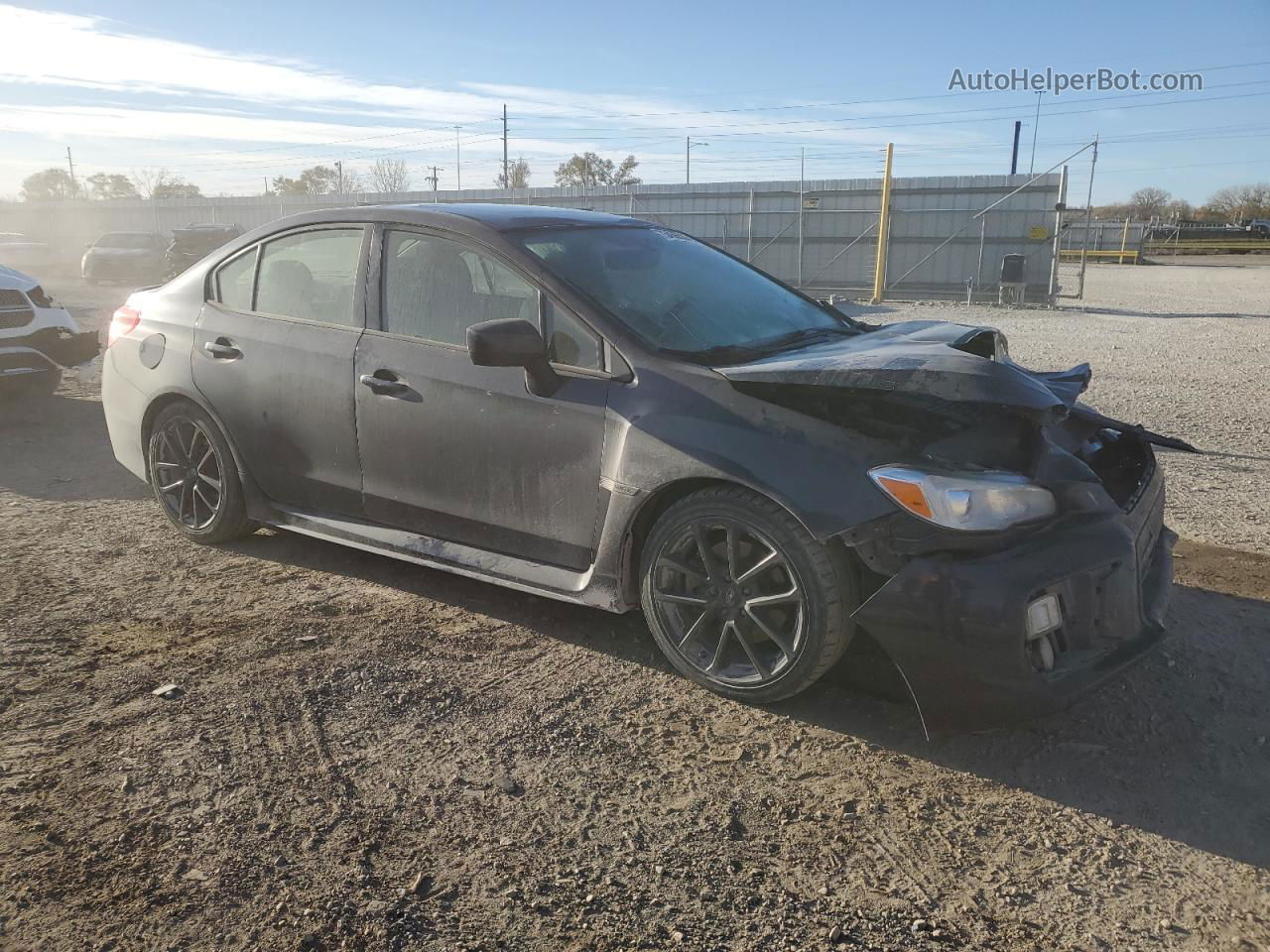 2018 Subaru Wrx Premium Черный vin: JF1VA1C61J8800615